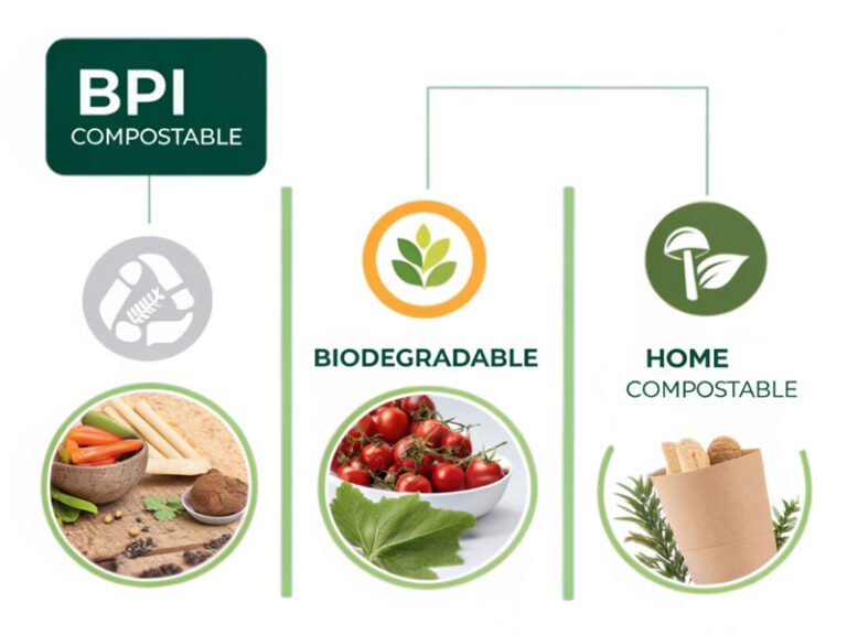 bpi compostable vs. biodegradable vs. home compostable