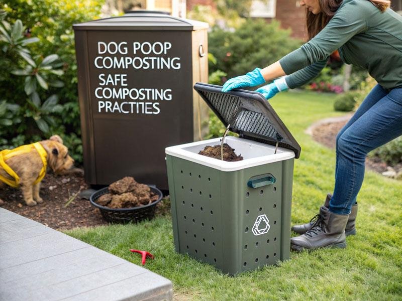 how to compost dog poop safely