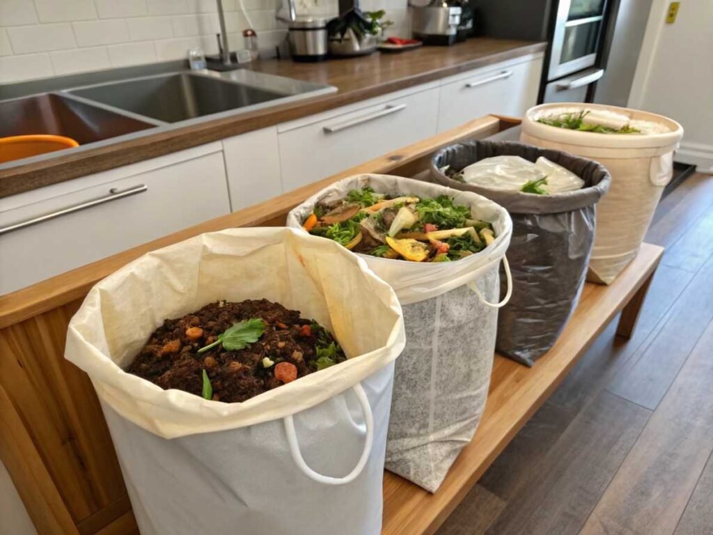 compostable trash bags with drawstring​
