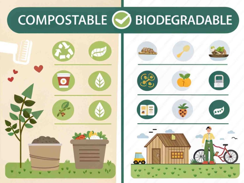 compostable vs biodegradable