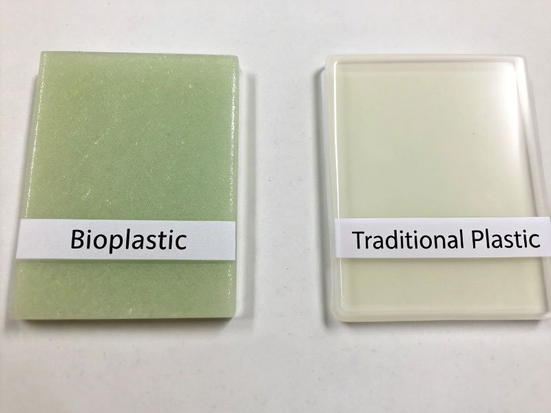 bioplastic vs. traditional plastic comparison
