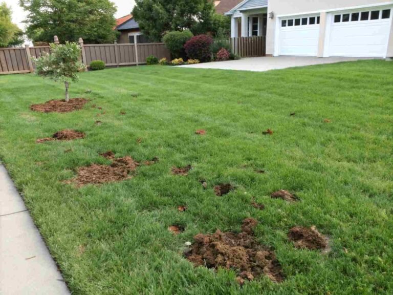 dog feces kill grass