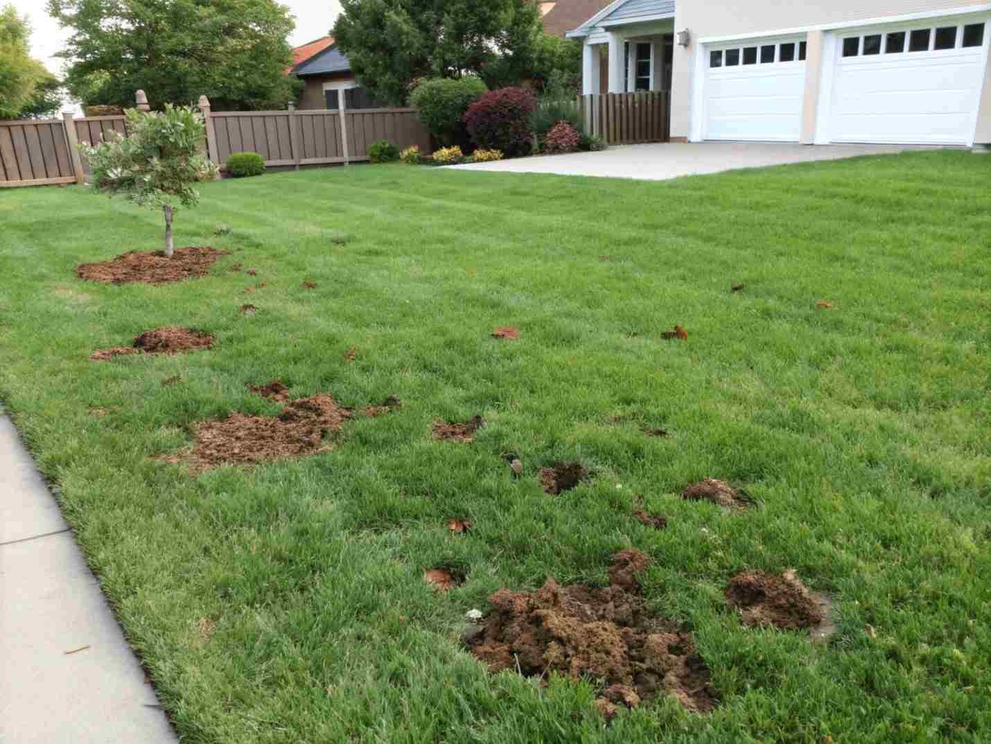 dog feces kill grass