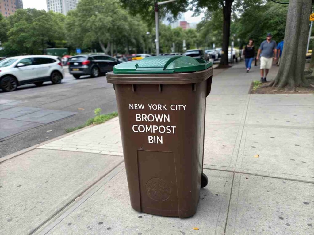 nyc brown compost bin