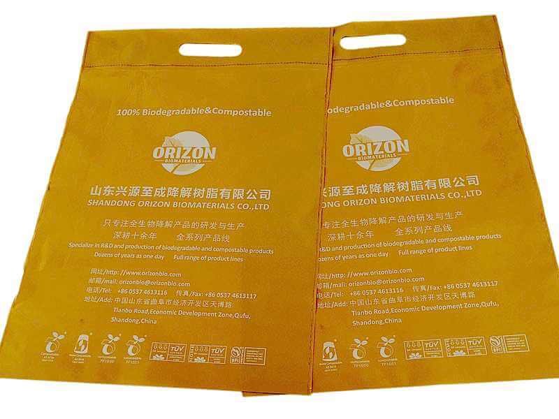 Die-cut compostable carrier bags supplier