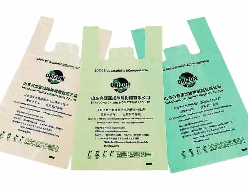 china compostable shopping bags manufacturer