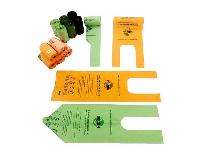 handle tie & t shirt dog poop bag