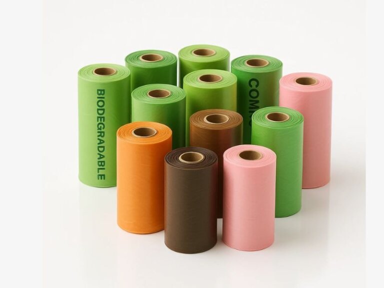 poop bags in different colors