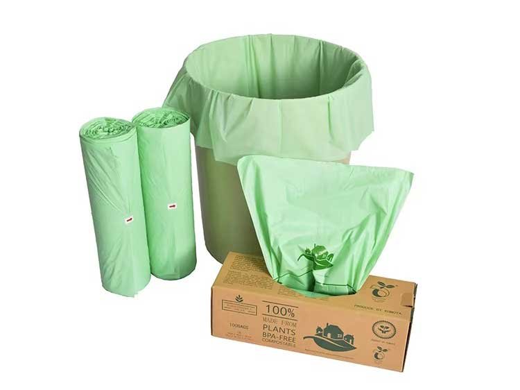 compostable flat top garbage bags