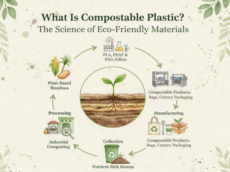 what is compostable plastic